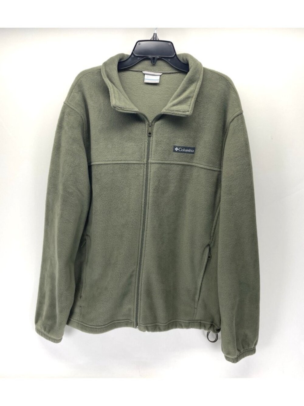 Columbia Olive Green Fleece Jacket Men's XL Full Zip